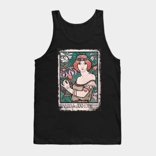 Art Nouveau - Paul Berthon Alphonse Mucha Vintage Fantasy Tank Top